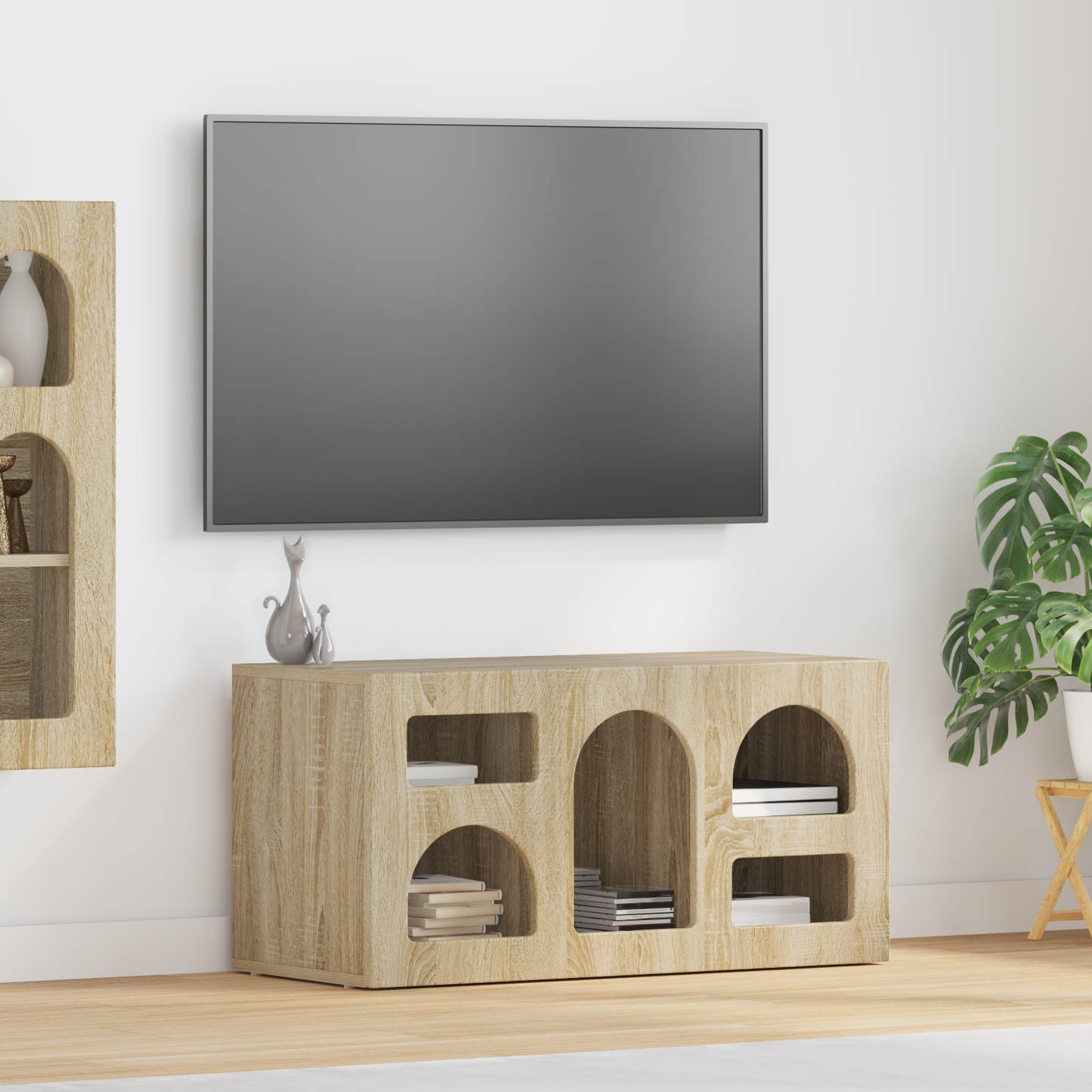 TV Cabinet Sonoma Oak 80 x 35 x 40 cm Engineered Wood