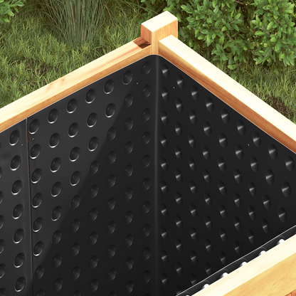 Dimpled Drainage Sheet Black 1 x 10 m HDPE
