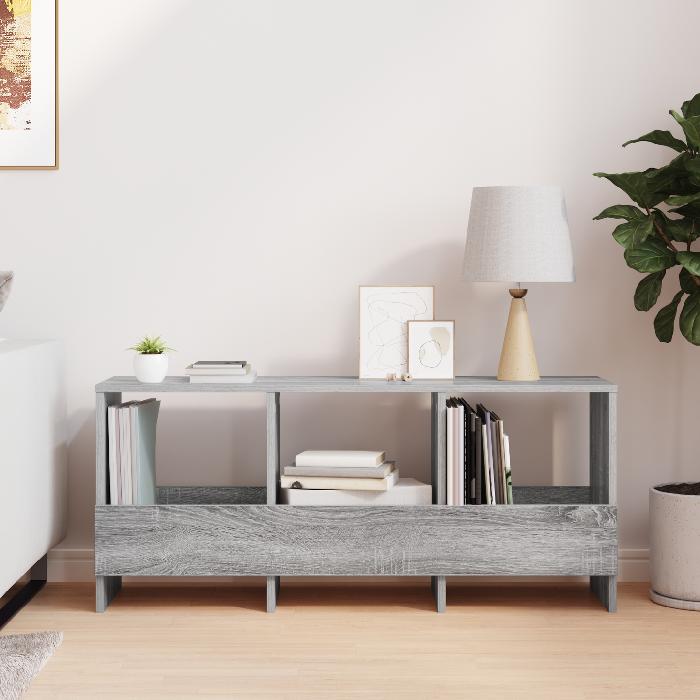 Magazine Rack Grey Sonoma 102 x 30 x 45 cm