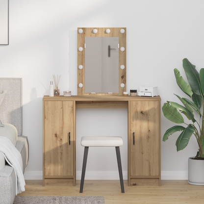 Dressing Table Brown 102 x 33 x 135 cm Engineered Wood