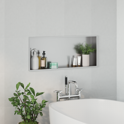 Shower Niche Silver 75 x 30 x 9.5 cm Stainless Steel