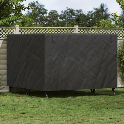 Outdoor Swing Cover Black 250 x 250 x 160 cm 600D Oxford Fbric