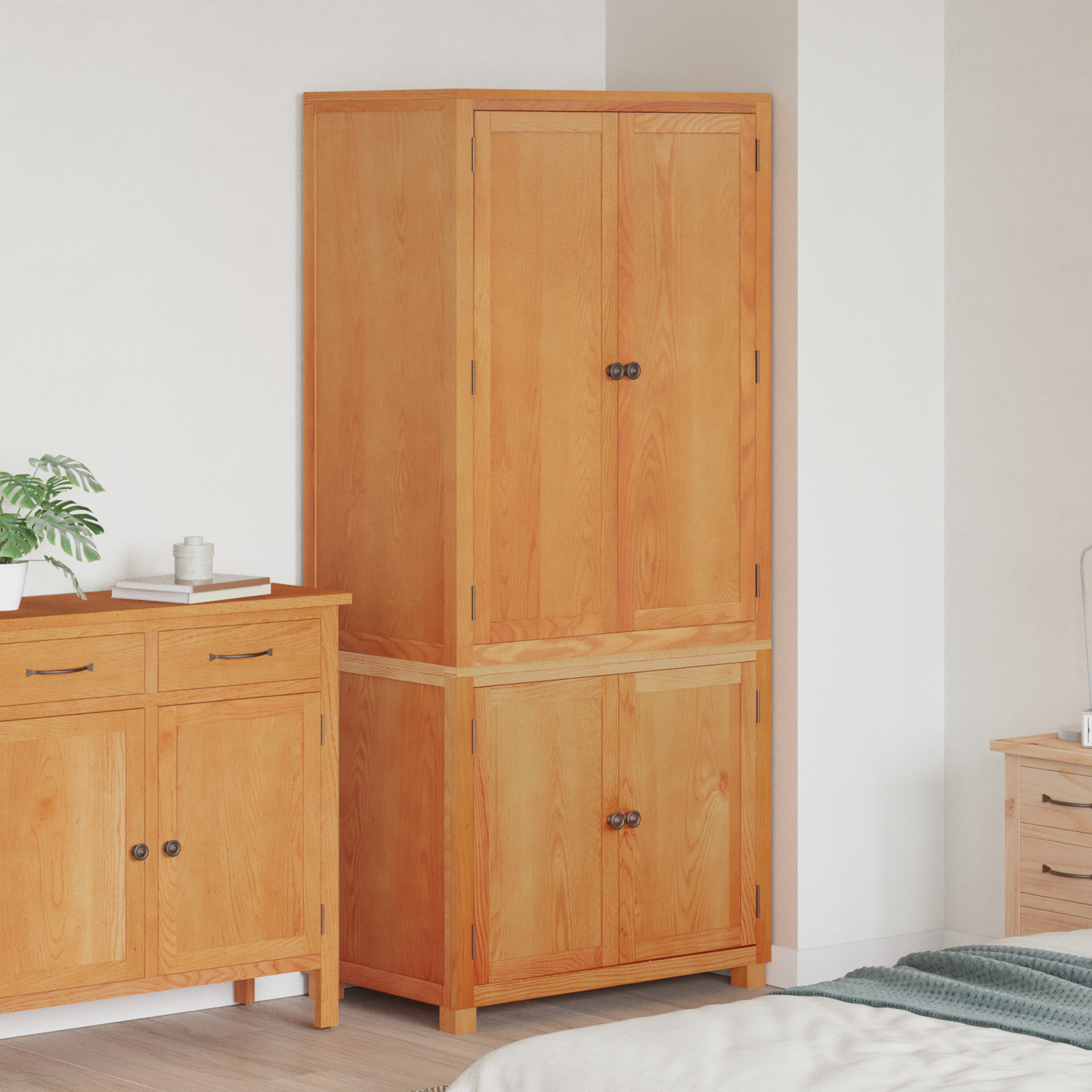 Storage Furniture Set with Storage 2 pcs Brown 80 x 50 x 180 cm