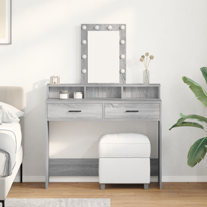 Dressing Table Grey 100 x 41 x 140 cm Engineered Wood