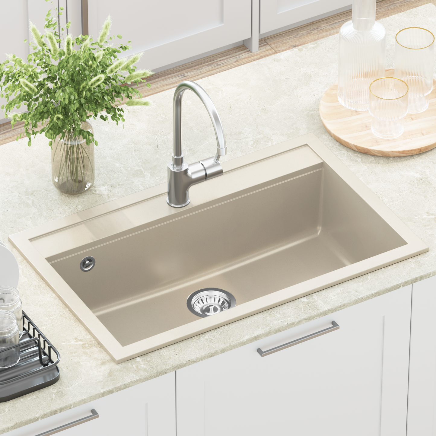 Sink Beige 795 x 505 mm Granite