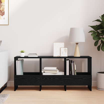 Magazine Rack Black Oak 102 x 30 x 45 cm