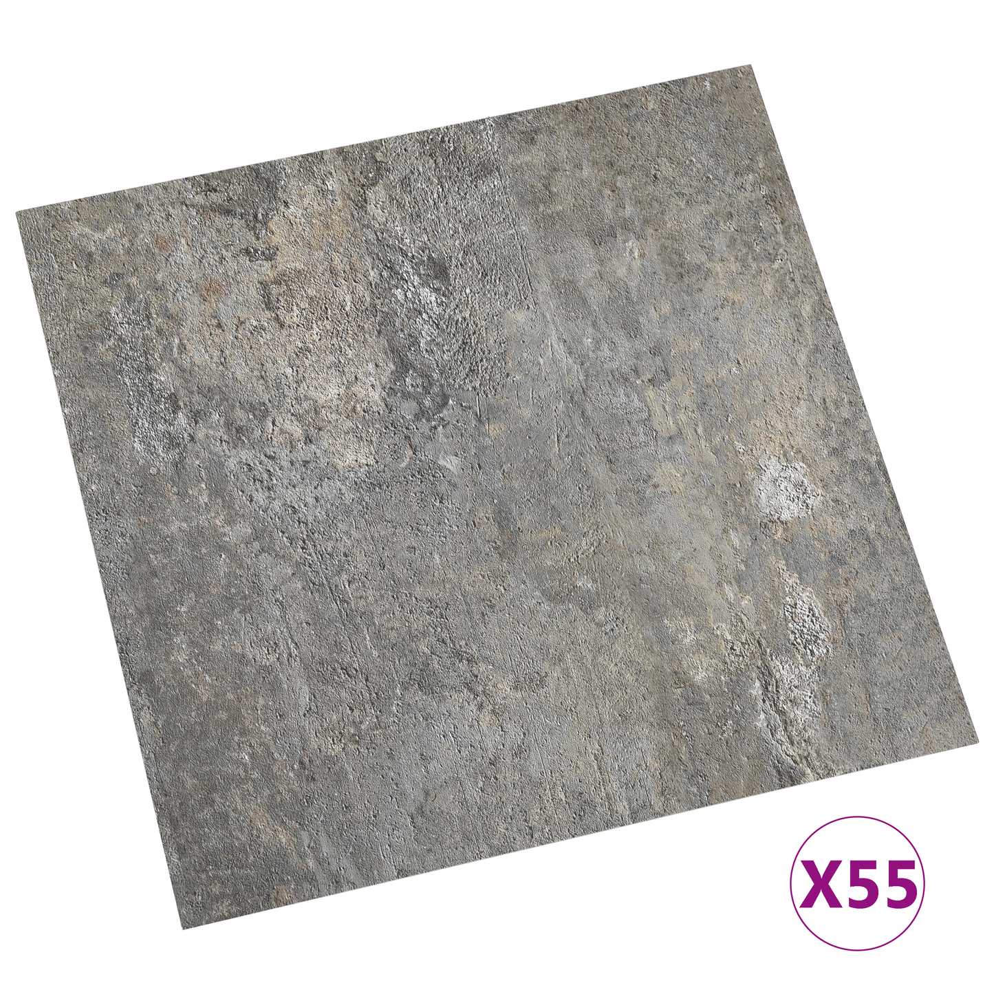 Flooring Planks 5.11 m² 55 pcs PVC Stone wall
