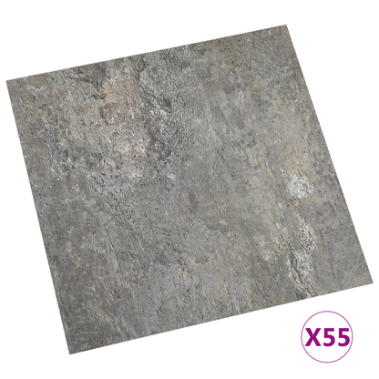 Flooring Planks 5.11 m² 55 pcs PVC Stone wall