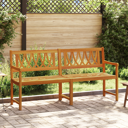 Outdoor Bench Natural 180 x 55.5 x 90 cm Solid Acacia Wood