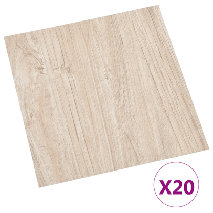Self-adhesive Flooring Planks 30.5 x 30.5 cm 20 pcs PVC