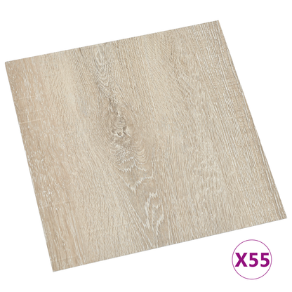Flooring Planks 55 pcs Beige 5.11 m² PVC