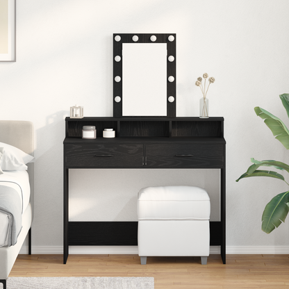 Dressing Table Black 100 x 41 x 140 cm Engineered Wood