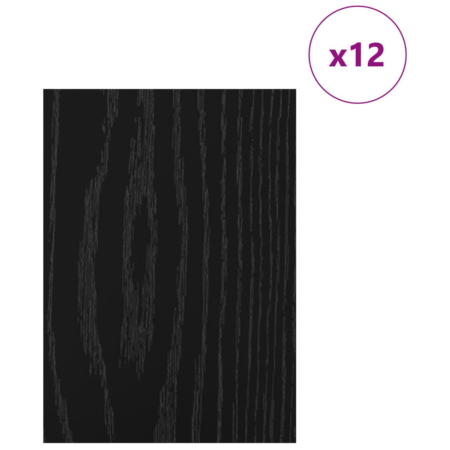Decor Panels 12 pcs Black Oak 21 x 30 x 0.27 cm Engineered Wood