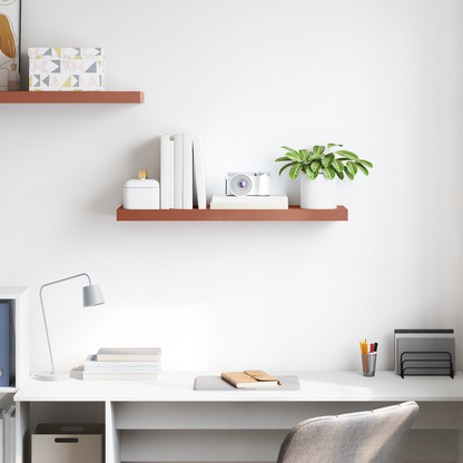 Wall Shelf Wall-mounted Red 90 x 23.5 x 4 cm Engineered Wood