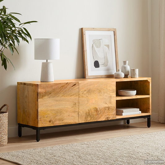 Storage Cabinets Brown 110 x 30 x 40 cm Solid Mango Wood