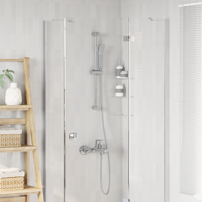 Shower System Set Chrome 70 cm Stainless Steel