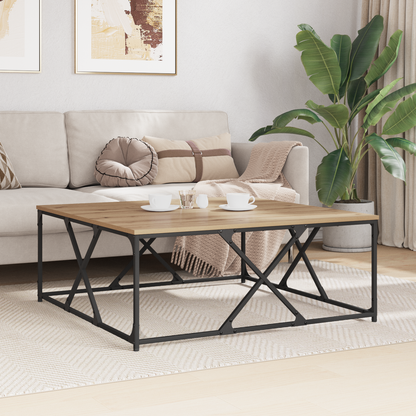 Coffee Table Artisan Oak 100 x 100 x 40 cm Engineered Wood
