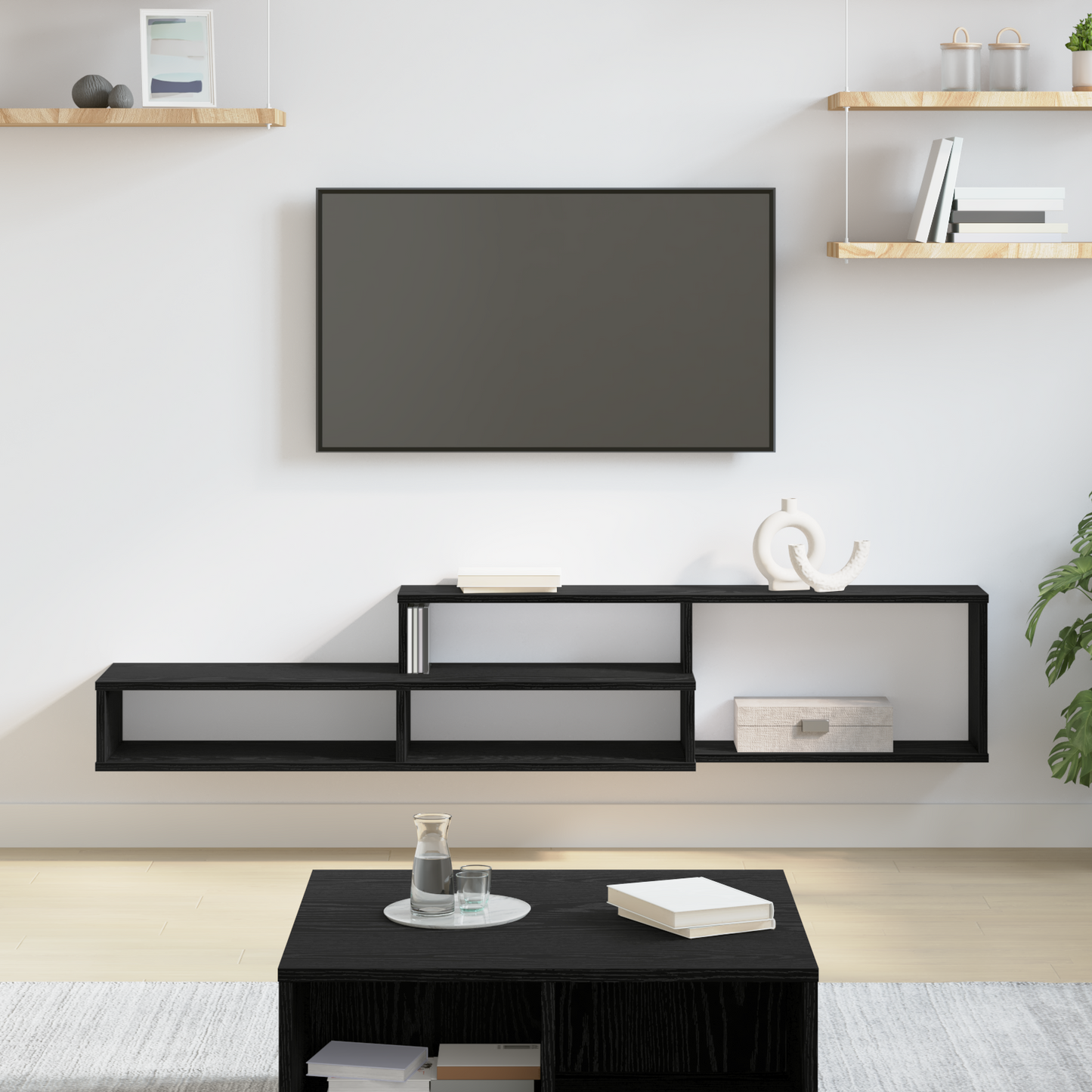 Wall TV Stand 150 x 25 x 28.5 cm Engineered Wood