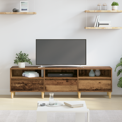 TV Cabinet Old Wood 150 x 30 x 45 cm Engineered Wood