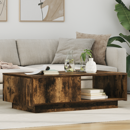 Coffee Table Smoked Oak 95 x 55 x 31 cm Engineered Wood