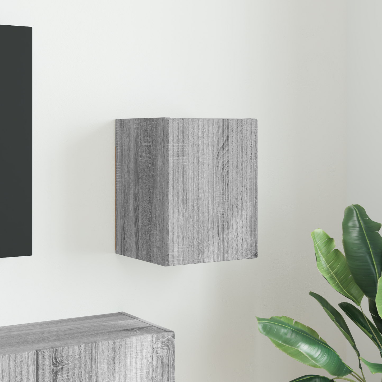TV Wall Cabinet Grey Sonoma 30 x 31 x 40 cm Engineered Wood