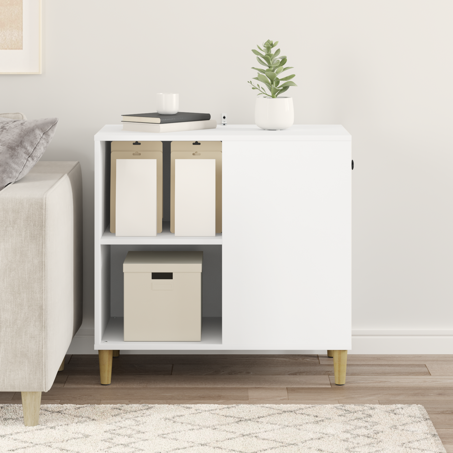 Cat House White 72 x 42.5 x 70 cm Engineered Wood
