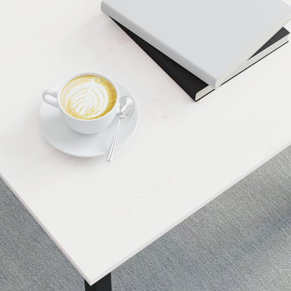 Coffee Table White 40 x 40 x 36 cm Solid Pine Wood