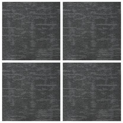 Carpet Tile Charcoal Grey 50 x 50 cm 4 pcs PP and Bitumen