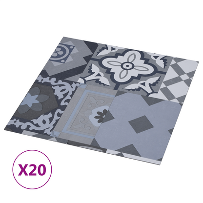 Self-adhesive Flooring Planks 30.5 x 30.5 cm 20 pcs PVC