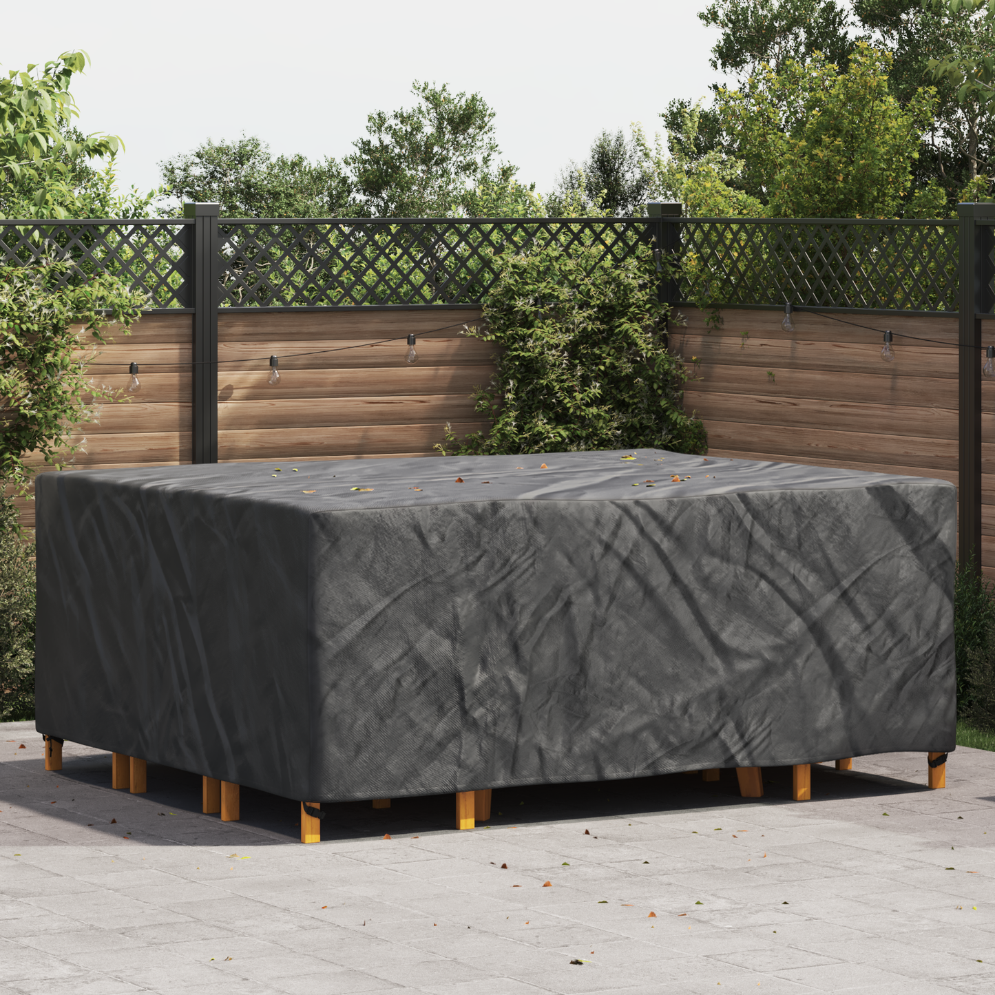 Furniture Cover Plain Black 250 x 210 x 70 cm 420D