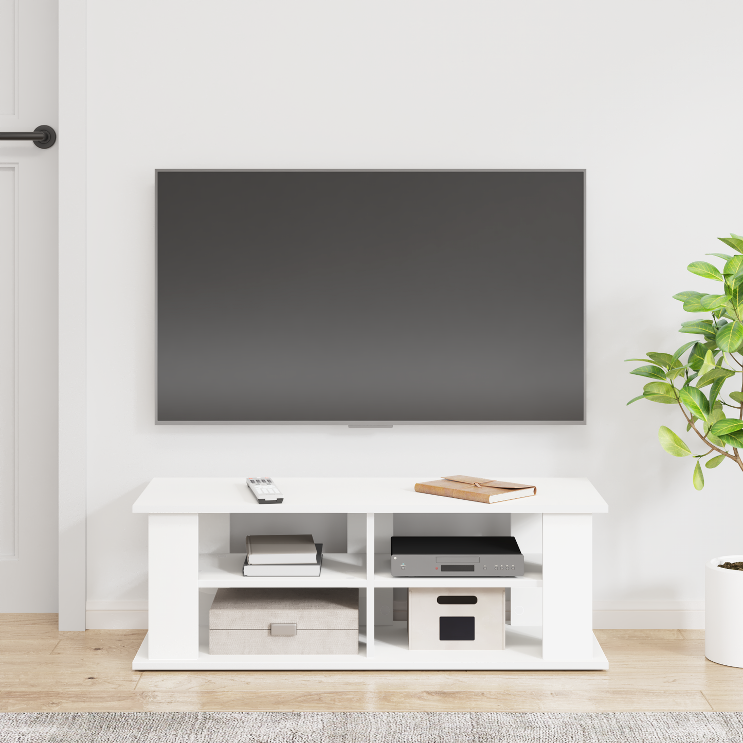 TV stand White 96 x 35 x 33.5 cm