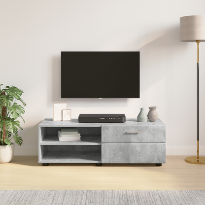Wooden Cabinet with Drawer High Gloss White 100.5 x 39 x 30 cm