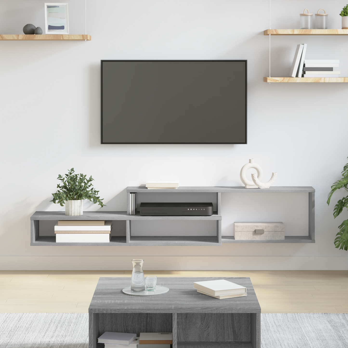Wall TV Stand 150 x 25 x 28.5 cm Engineered Wood