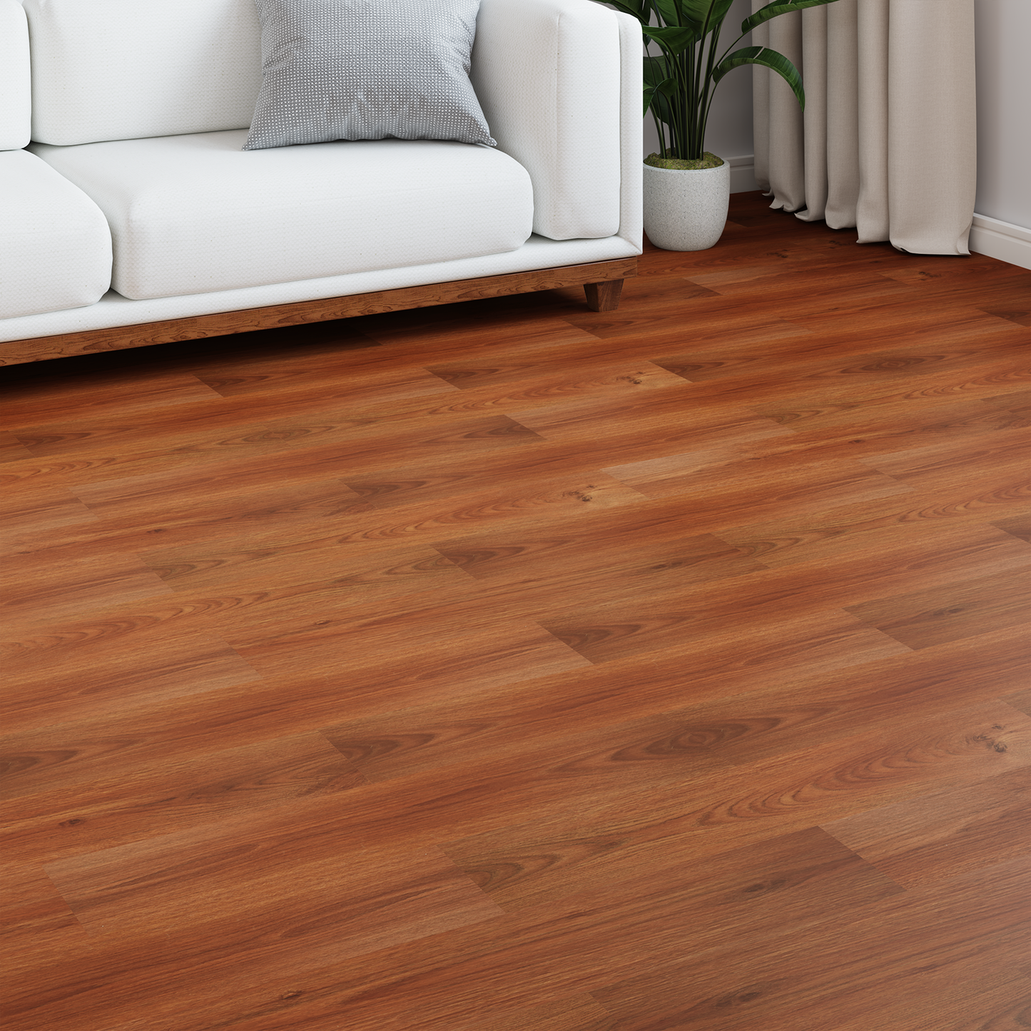 Laminate Flooring 5 pcs Honey Brown 101 x 20 x 0.8 cm
