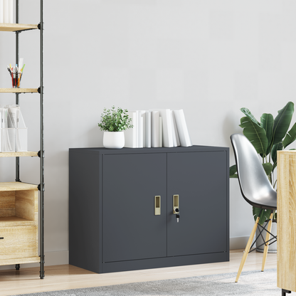 Storage Cabinet Anthracite 90 x 40 x 70 cm Steel