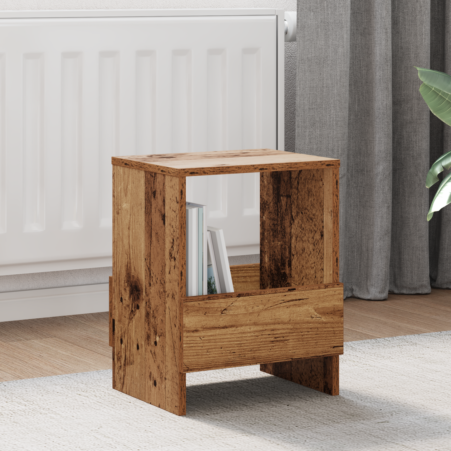 Magazine Rack 2 pcs Old Wood 35 x 30 x 45 cm