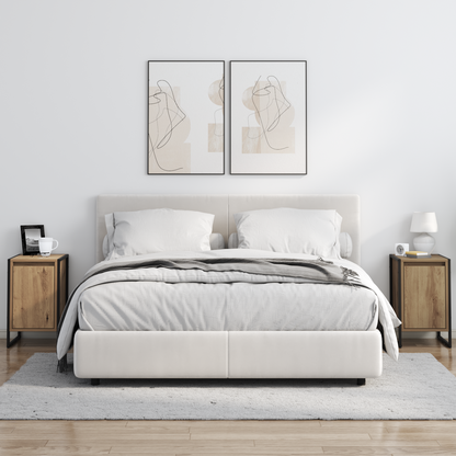 Bedside Table 2 pcs Artisian Oak 39.5 x 30 x 50 cm