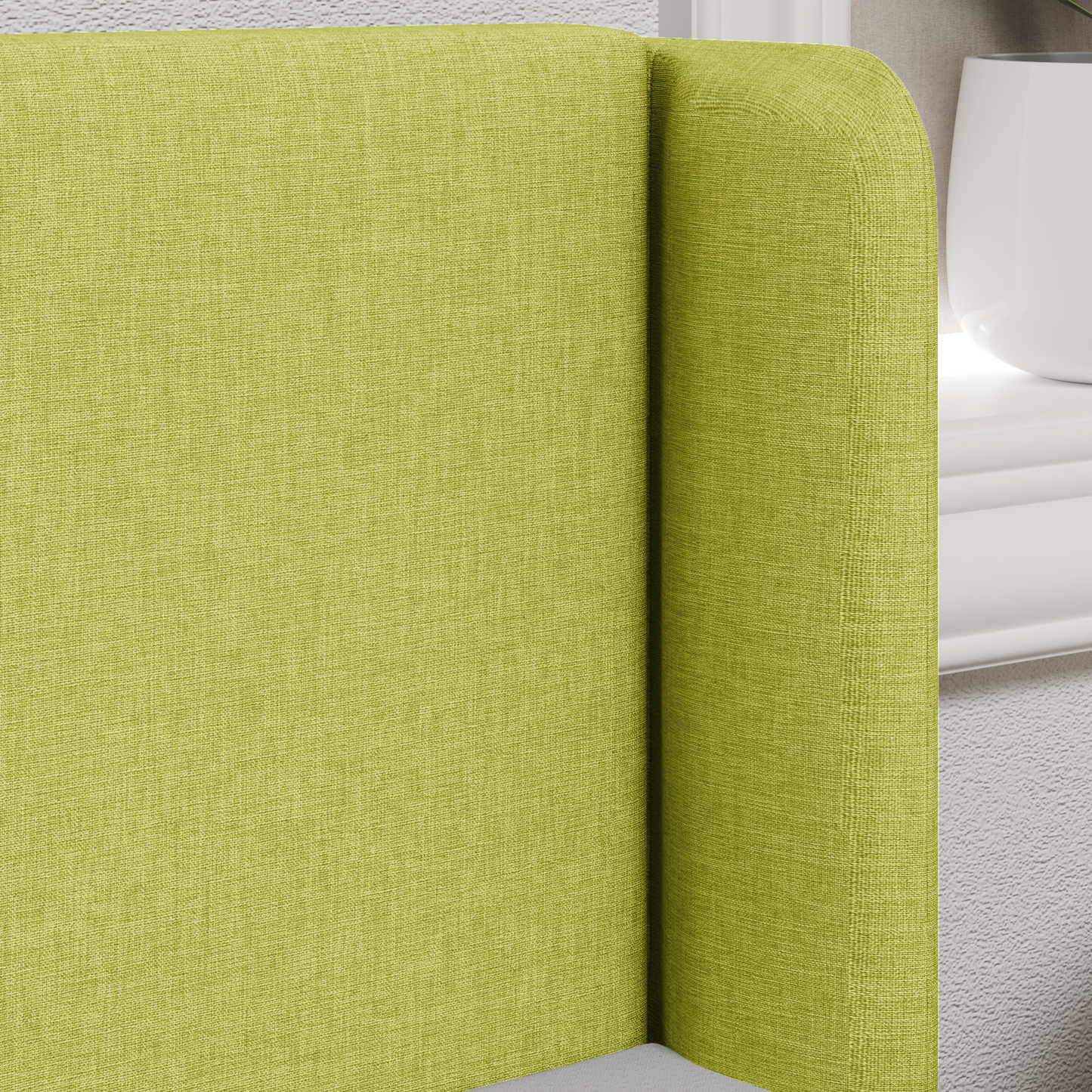 Headboard Ear Green 40.5 x 40.5 x 4 cm Fabric