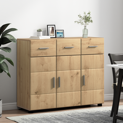 Sideboard FLORIN 88.5 x 30.5 x 73 cm Artisan Oak