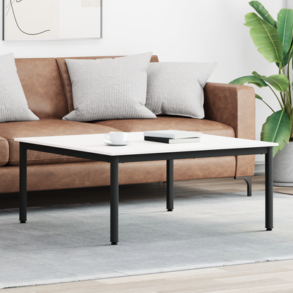 Coffee Table White 100 x 100 x 45 cm Solid Pine Wood