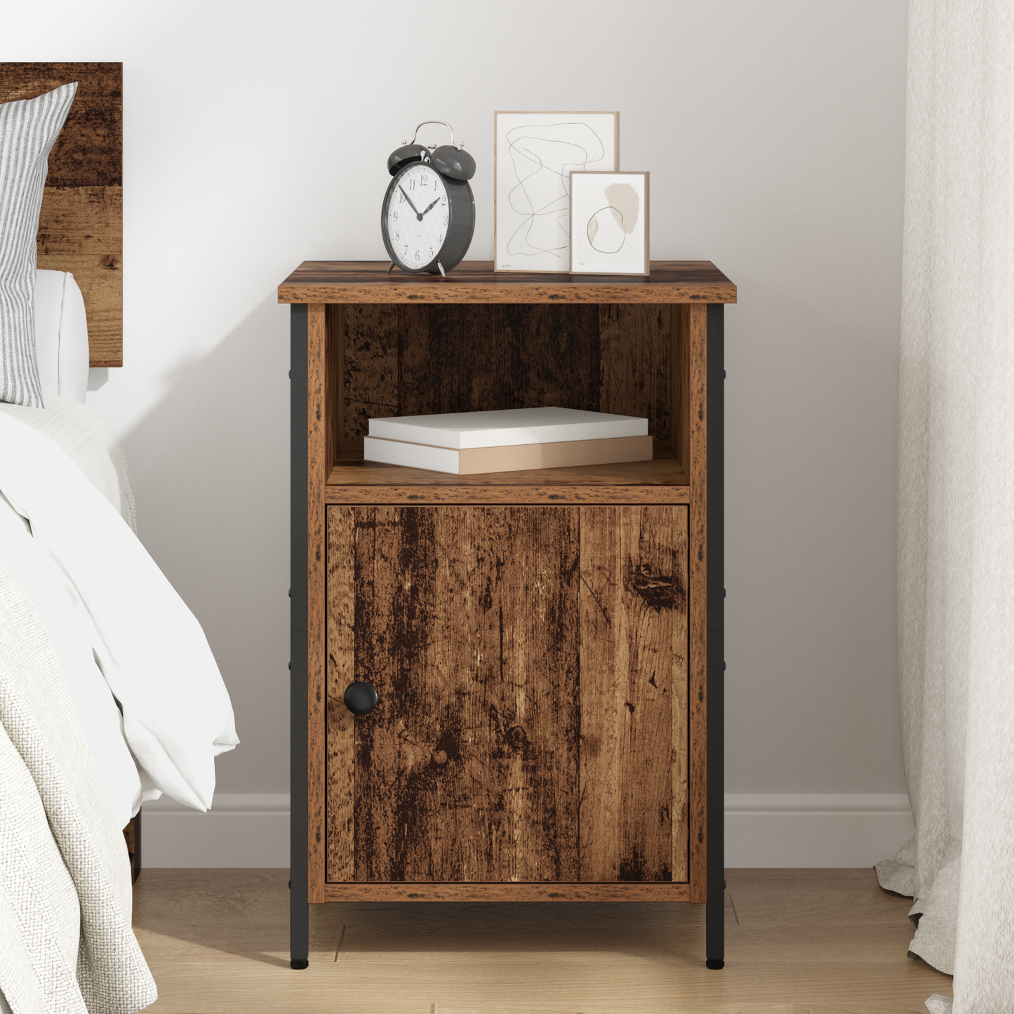 Bedside Cabinet Old Wood 40 x 42 x 60 cm Engineered Wood