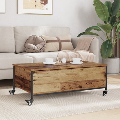 Coffee Table Old Wood 91 x 55 x 32 cm Engineered Wood