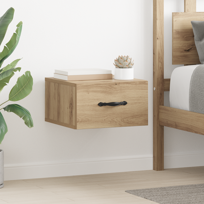 Bedside Cabinet with Drawer 2 pcs Artisan oak 35 x 35 x 20 cm