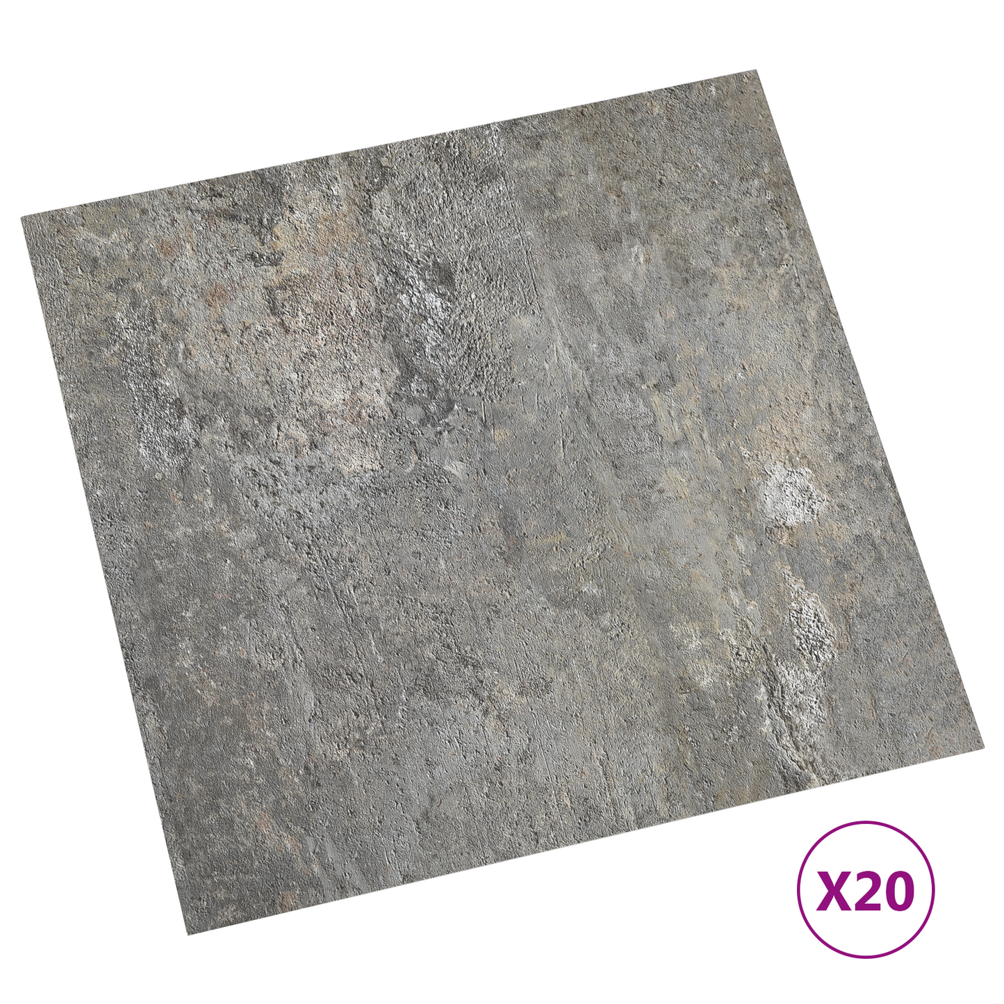 Self-adhesive Flooring Planks 30.5 x 30.5 cm 20 pcs PVC Stones