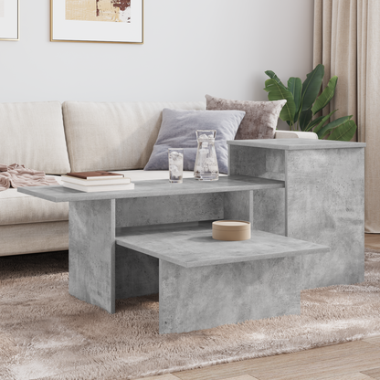 Console Table Concrete Grey 91.5 x 35 x 38.5 cm Engineered Wood