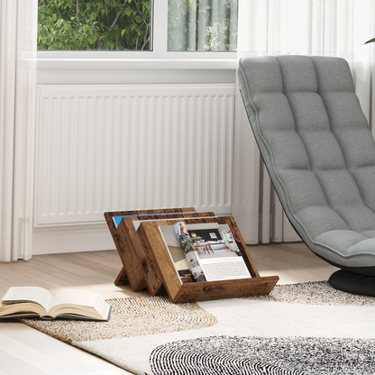 Magazine Rack Old Wood 53 x 40 x 28.5 cm Engineered Wood