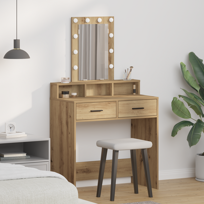 Dressing Table Brown 79 x 41 x 140 cm Engineered Wood