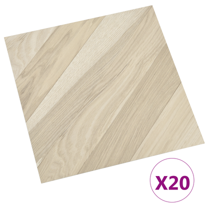 Self-adhesive Flooring Planks 30.5 x 30.5 cm 20 pcs PVC