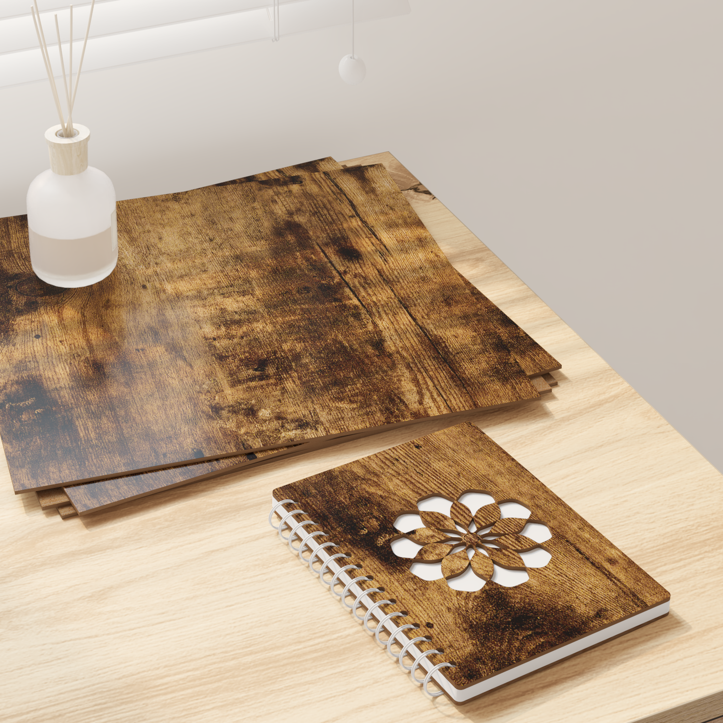 Decor Panels 50 pcs Smoked Oak 30 x 30 x 0.27 cm