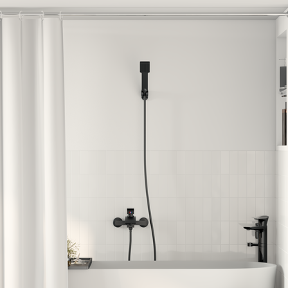 Shower Head Set Black G 1 / 2 inches